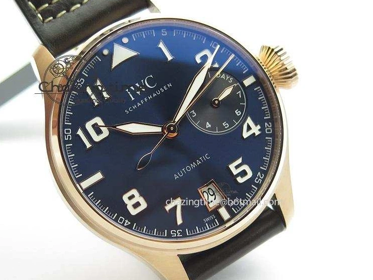 MIROTIME 0705 Big Pilot IW500909 RG ZF 1:1 Best Edition Le Petit Prince On Brown Leather Strap A Breathable 7293